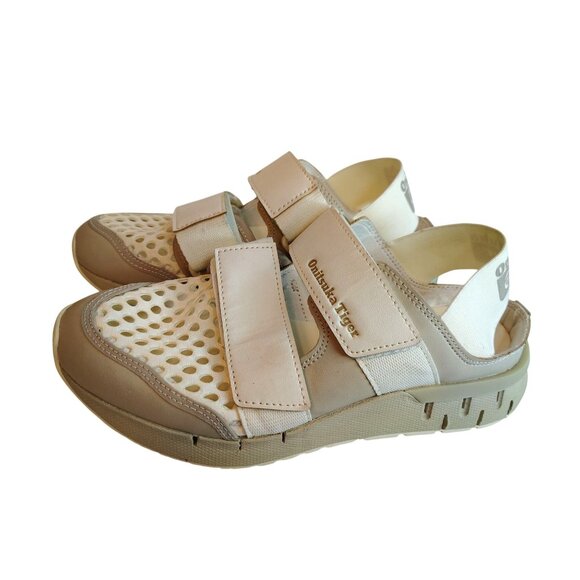 Onitsuka Tiger Sandal Sneakers White and Gray Size US 4 Hook and Loop Breathable - Picture 1 of 8